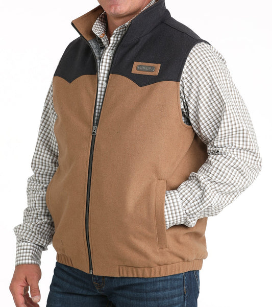 CINCH MEN'S WOOLY CONCEALED CARRY VEST - BROWN