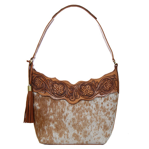 NOCONA KIMBERLY STYLE CONCEAL CARRY SHOULDER PURSE - BROWN