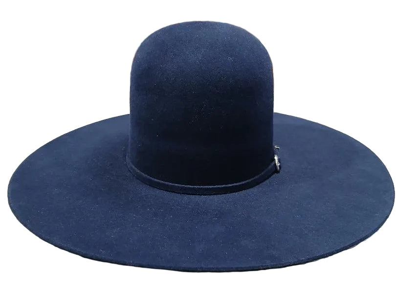 ATWOOD FELT 7X NAVY OPEN CROWN HAT