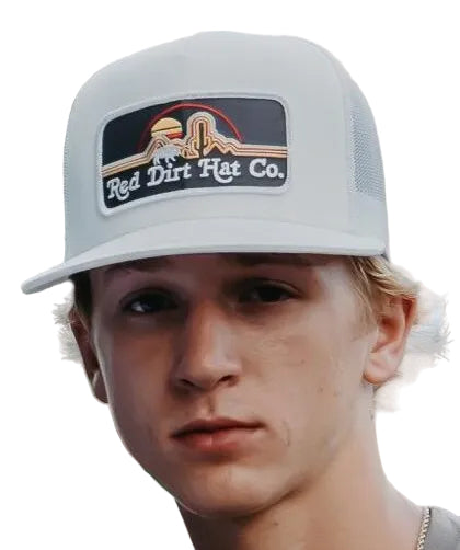 RED DIRT HAT CO NEON BUFFALO HAT WHITE/WHITE