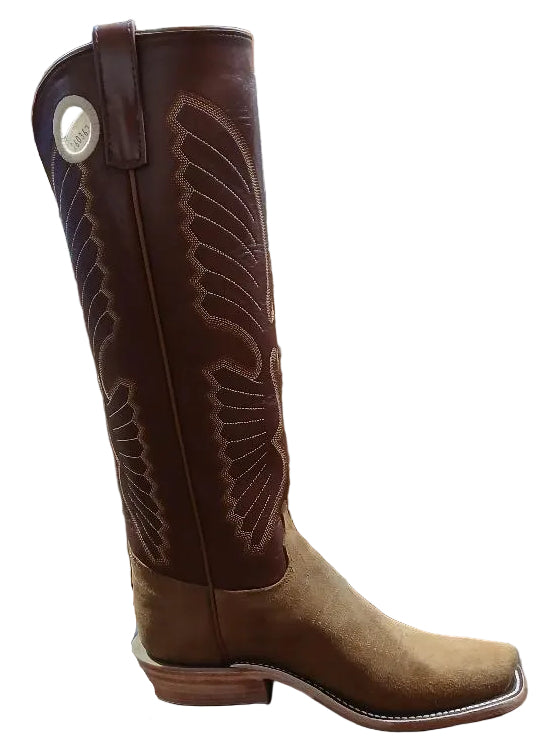 OLATHE MEN'S CAMEL WAXY KUDU TALL BOOTS