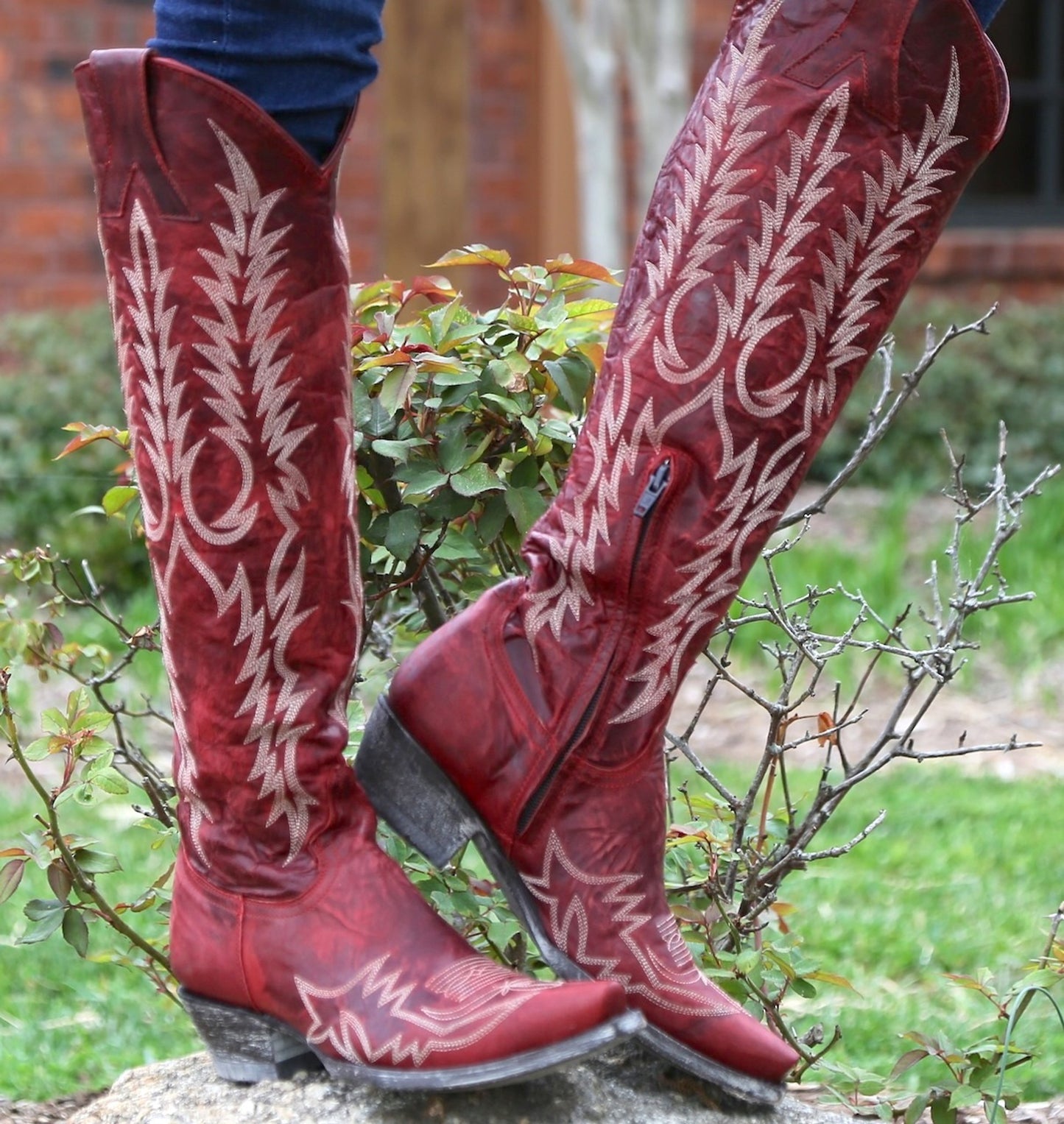 OLD GRINGO "MAYRA" 18" LADIES BOOT in RED