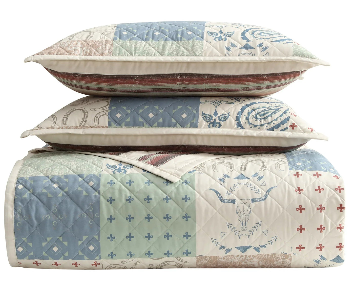 PATCHWRK PAISLEY QUILT SET in TWIN