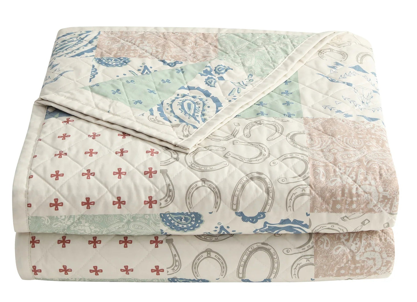 PATCHWRK PAISLEY QUILT SET in TWIN