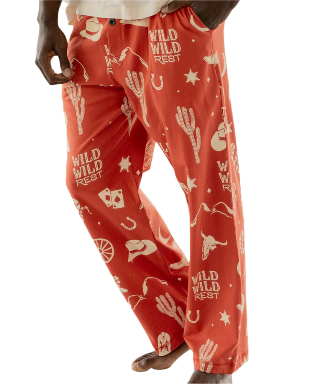 MEN'S WILD WILD REST PJ PANTS ORANGE