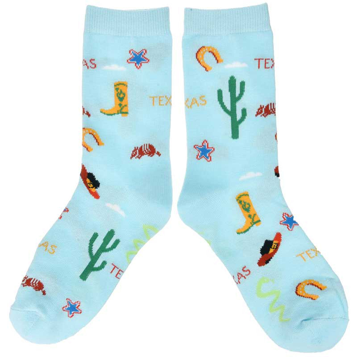 Texas Desert Icon Socks - Light Blue