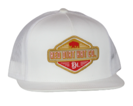 RED DIRT HAT CO NINER HAT in WHITE
