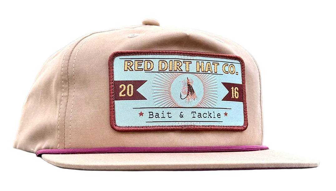 RED DIRT HAT CO CATCH and RELEASE UNSTRUCTURED CAP in TAN