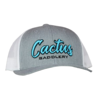 RED DIRT HAT CO CACTUS SADDLERY CAP in HEATHER GREY