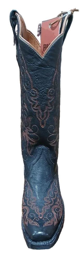 YEE HAW RANCH EXCLUSIVE RIOS OF MERCEDES BLACK CALF BOOT