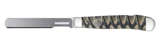 WHISKEY BENT BROWN FANG TRAPPER BULLCUTTER LOCKBLADE KNIFE