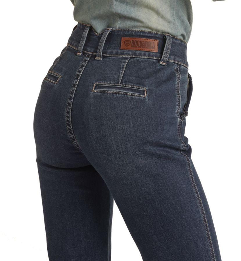 ROCK & ROLL LADIES DENIM FRONT FLAP POCKET TROUSER