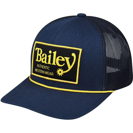 BAILEY WESTERN VALOR TRUCKER CAP in NAVY