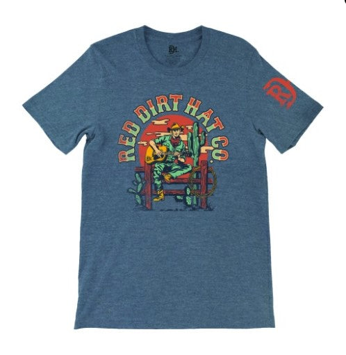 RED DIRT HAT CO SINGING COWBOY TEE SHIRT