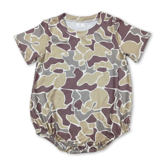 INFANT BOY'S CAMO SHORT SLEEVE ROMPER