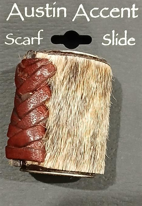 AUSTIN ACCENT® HAIR ON HIDE SCARF SLIDE
