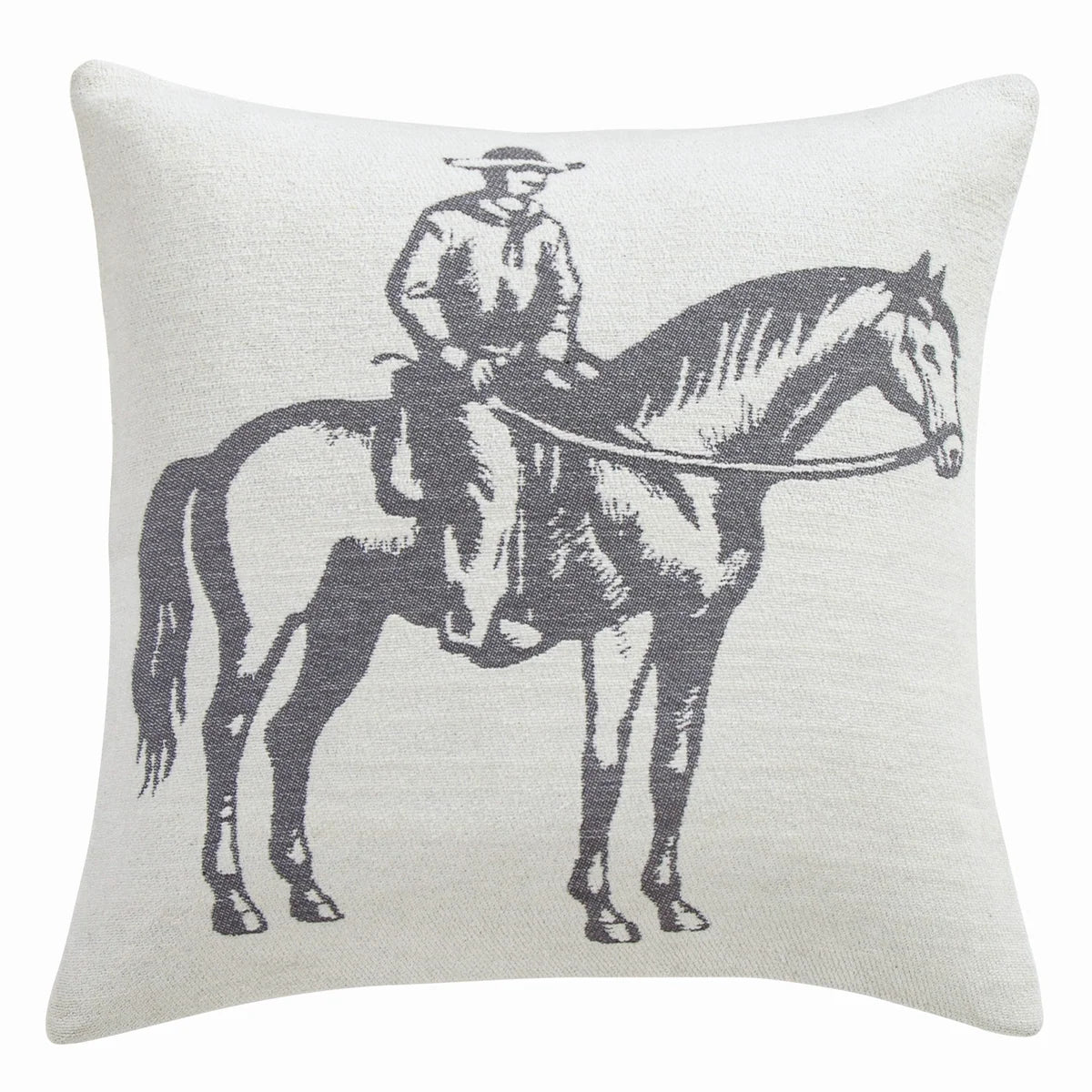 STETSON LONE RIDER CHENILLE JACQUARD THROW PILLOW