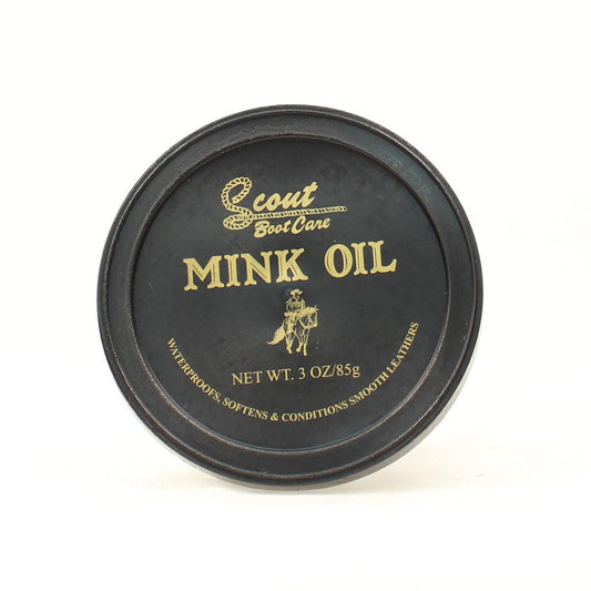 SCOUT BOOT CARE MINK OIL 3 OZ.