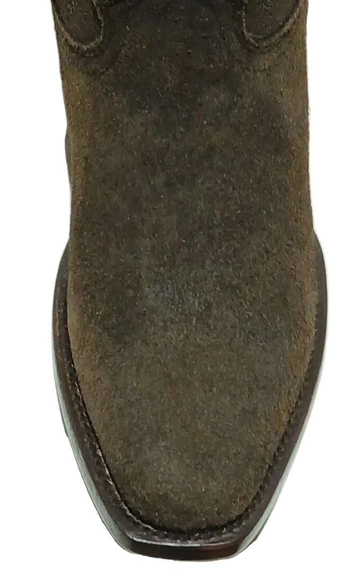 STETSON LADIES' SISSY 18" OLIVE SUEDE BOOTS