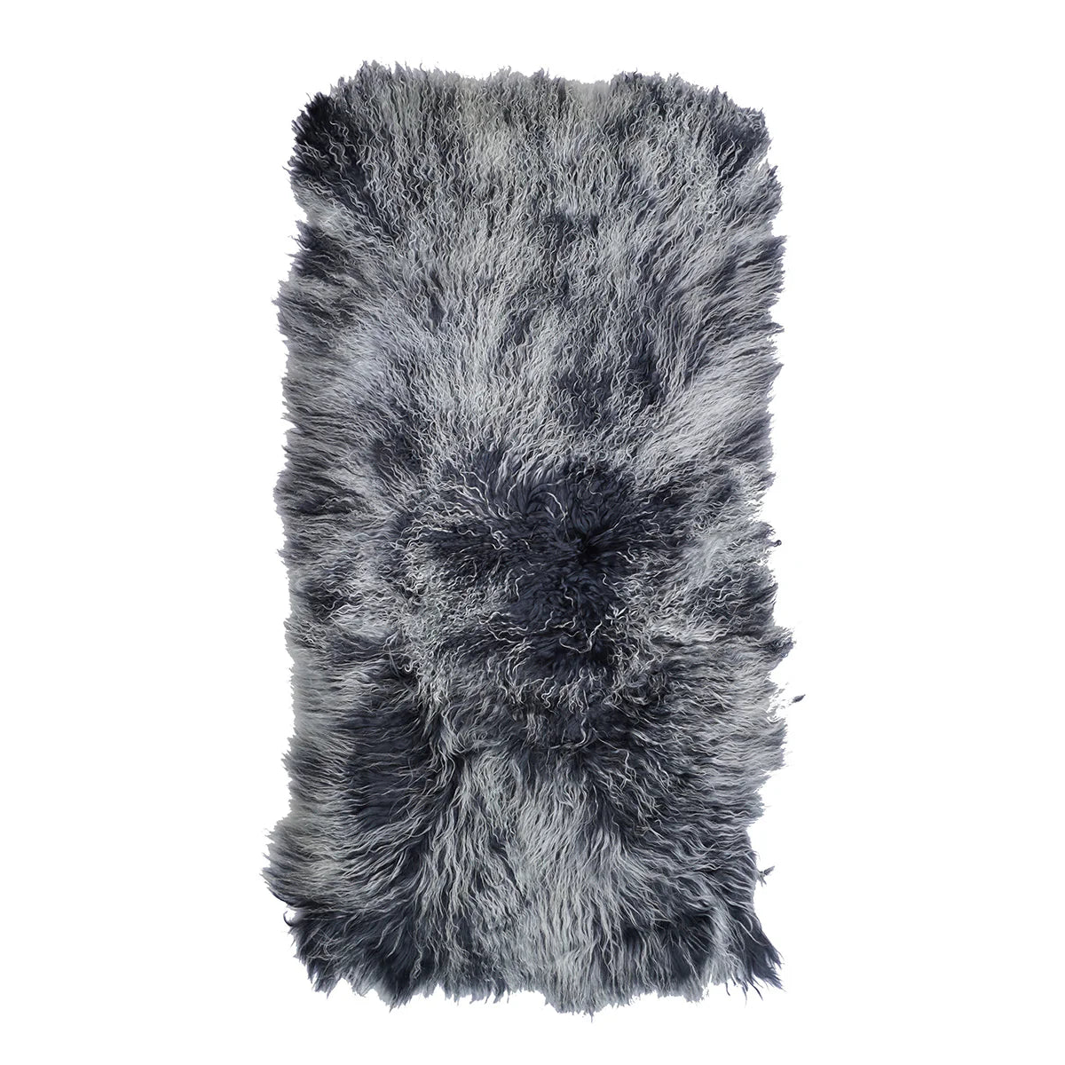 TIBETAN SHEEP THROW - GREY TIPPED