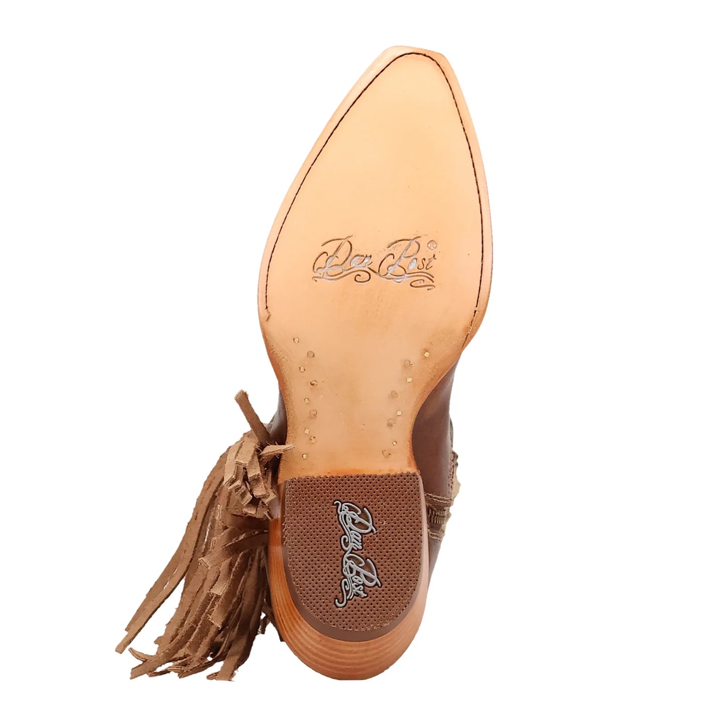 DAN POST LADIES "DAYLA" LACED FRINGE LEATHER SNIP TOE BOOT