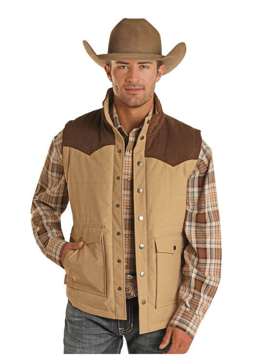 ROCK & ROLL DENIM MEN'S VINTAGE CORDUROY VEST