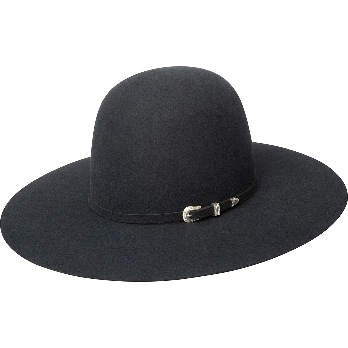 BAILEY PRO 7X 4.25" BRIM OPEN CROWN FUR FELT HAT - GUN METAL