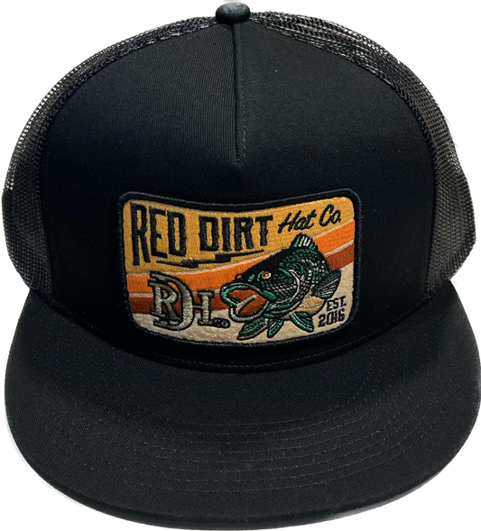 RED DIRT HAT CO WALLHANGER CAP in BLACK