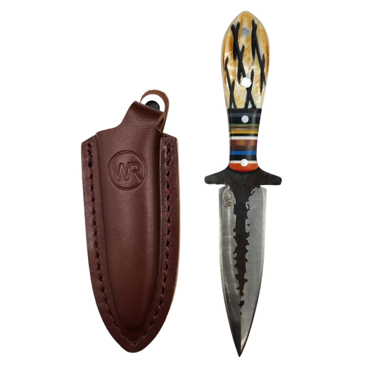 WHISKEY BENT BANDITO VAQUERO DAGGER W/LEATHER SHEATH
