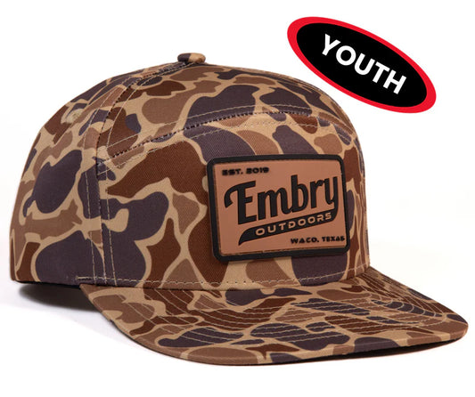 EMBRY YOUTH DUCK CAMO 6 PANEL CAP