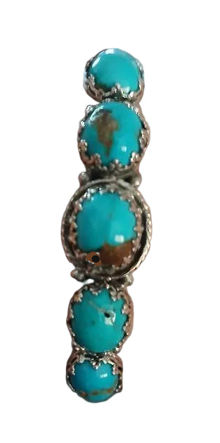 ROIE JAQUE 5 KINGMAN TURQUOISE STONE CUFF