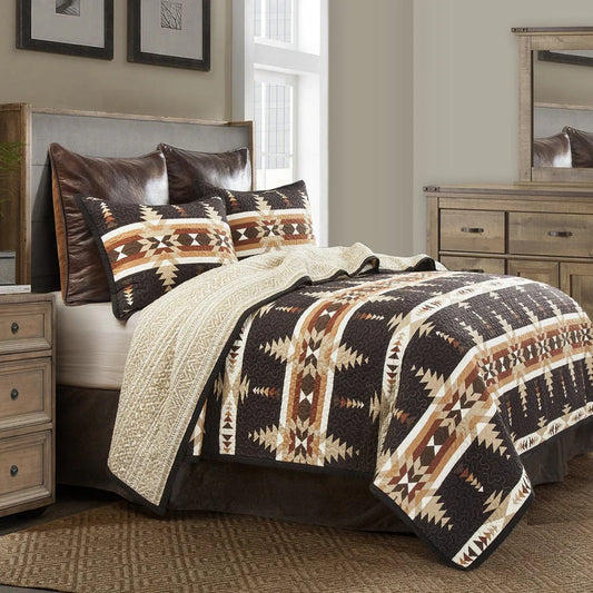 YOSEMITE REVERSIBLE QUILT SET in FULL/QUEEN