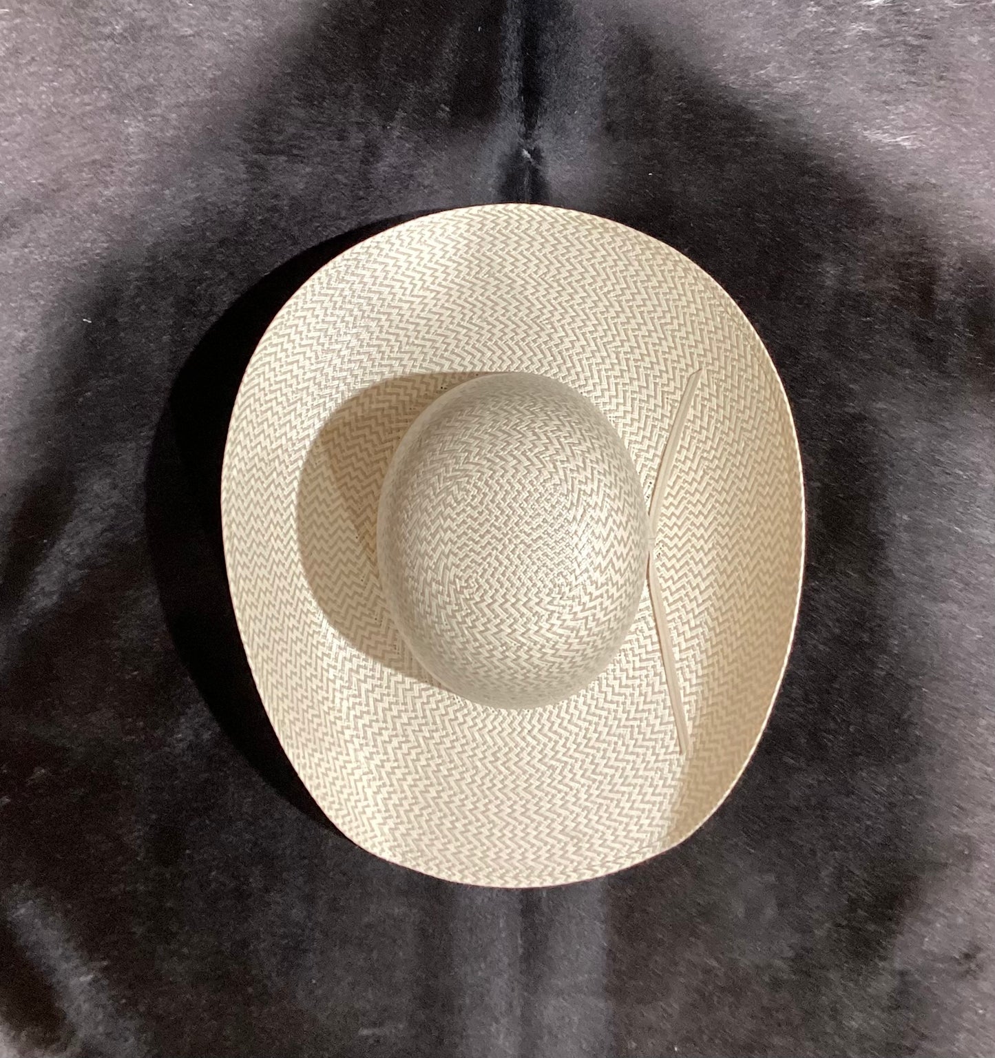 ATWOOD HALFBREED STOCKYARD OPEN CROWN STRAW COWBOY HAT - 2 TONE NATURAL