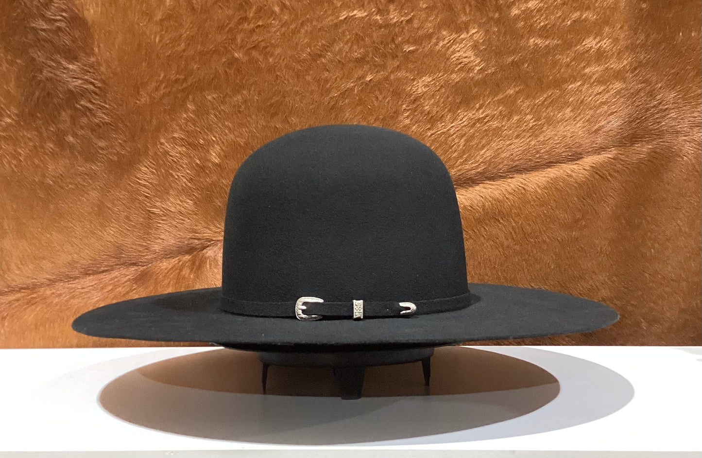 ATWOOD BLACK 4X FELT OPEN CROWN HAT