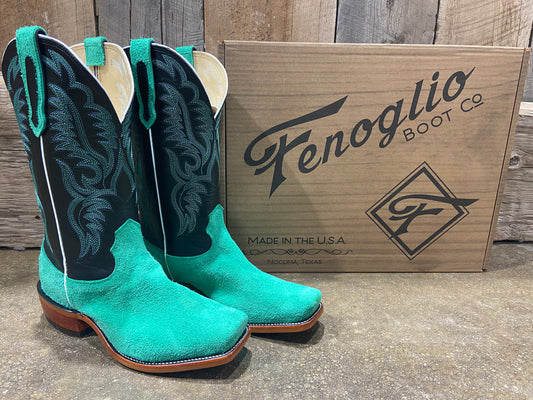 EMERALD MOTOCHAP ROUGH OUT BOOTS BY FENOGLIO