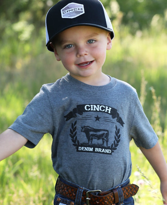 CINCH INFANT BOY'S CINCH BRAND TEE - GREY