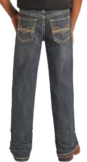 ROCK & ROLL DENIM BOY'S RAISED DENIM REVOLVER JEANS
