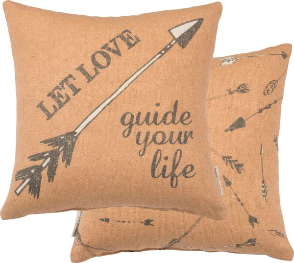 "LET LOVE GUIDE YOUR LIFE" CANVAS PILLOW