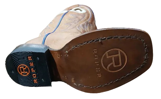 ROPER BOY'S BURNISH TAN BOOTS
