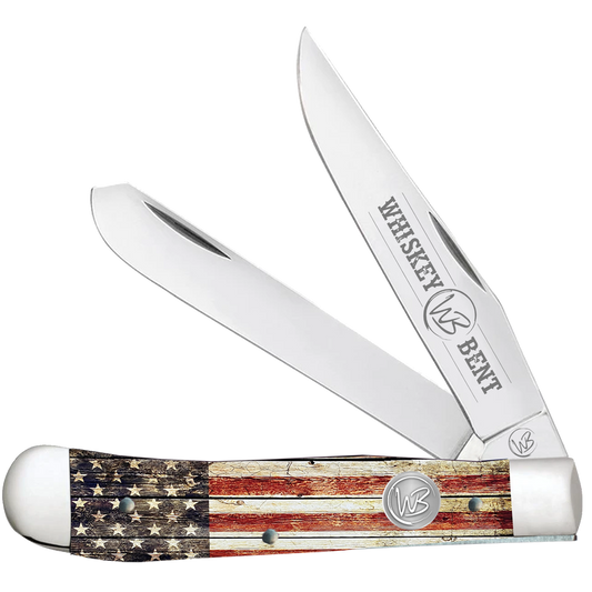WHISKEY BENT PATRIOT TRAPPER KNIFE