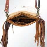 American Darling Brown Leather Purse with Fringe