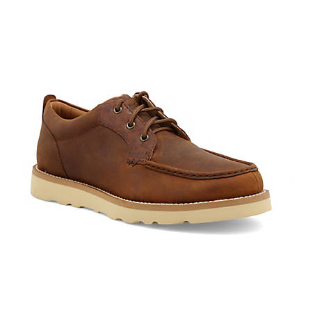 TWISTED X WRANGLER RUGGED WEDGE OXFORD MENS SHOE