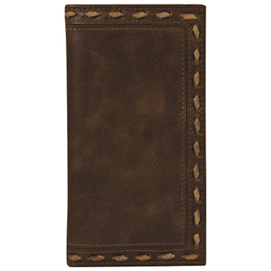JUSTIN MEN'S RODEO WALLET with WHIP STITCH