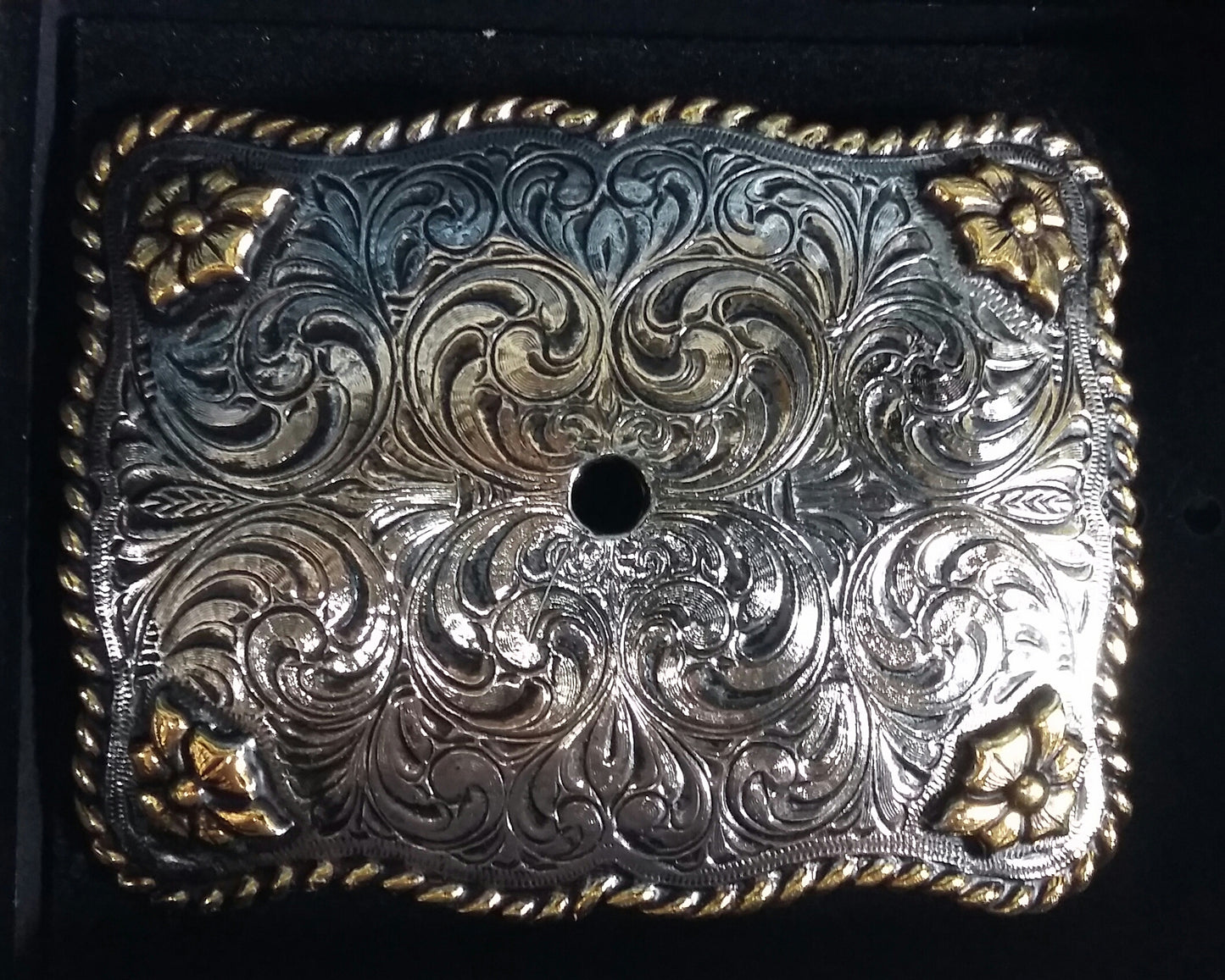 AndWest Gold and Silver Plated Motif Holder Buckle