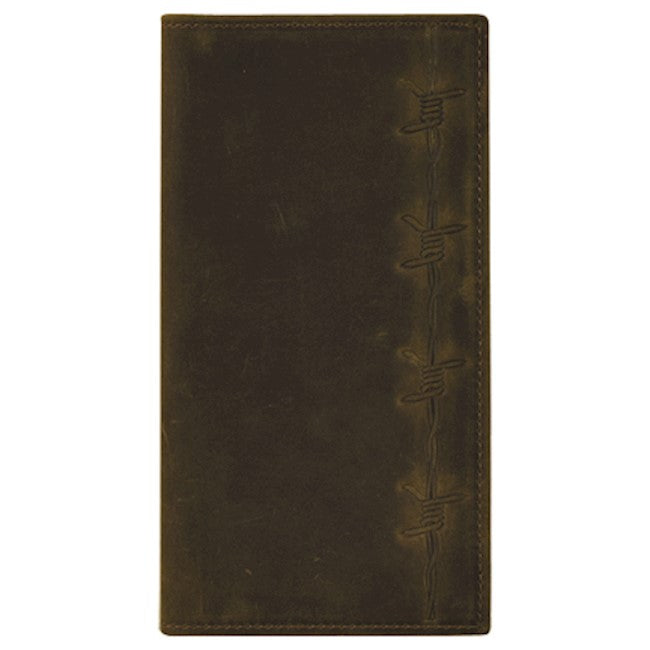JUSTIN MEN'S RODEO WALLET with BARBED WIRE DESIGN