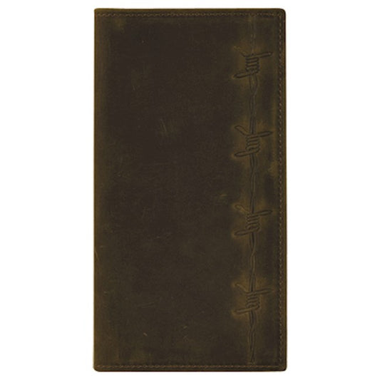 JUSTIN MEN'S RODEO WALLET with BARBED WIRE DESIGN
