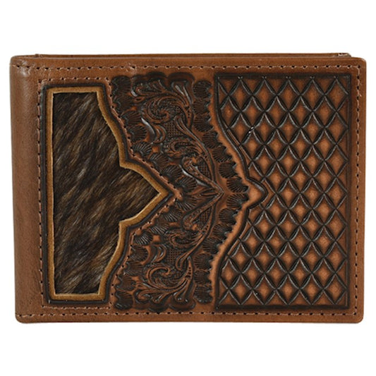 JUSTIN BIFOLD  WALLET BRINDLE INLAY