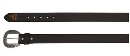 RED DIRT HAT CO MENS BELT BISON GRAIN LEATHER