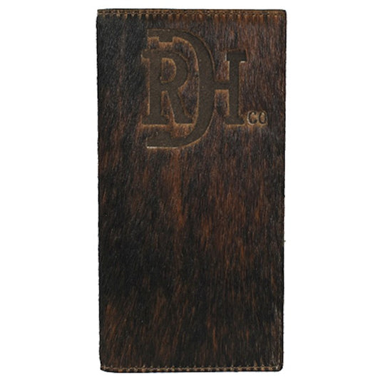 RED DIRT HAT CO MENS RODEO WALLET BRINDLE COWHIDE LEATHER