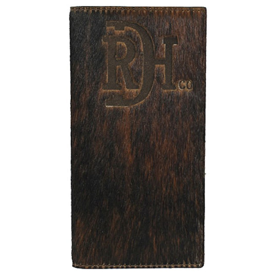 RED DIRT HAT CO MENS RODEO WALLET BRINDLE COWHIDE LEATHER